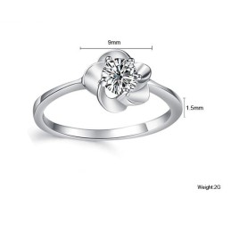 The Queen Of Quality Female Fashion Platinum Plating Titanium Ring