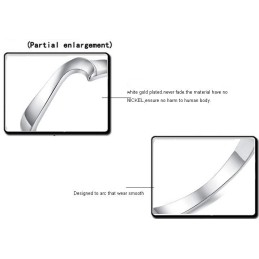 The Queen Of Quality Platinum Plating Titanium Ring For Lovers