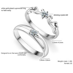 Quality And Quantity Assured Platinum Plating Titanium Ring For Lovers