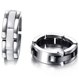 Wide Varieties Black And White Tungsten Ceramic Ring