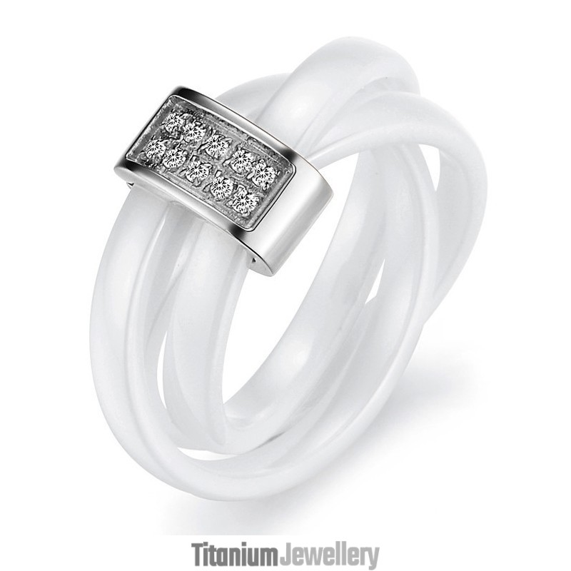 Well-Known For Its Fine Quality Tungsten Ceramic Ring With Rhinestone Well-Known For Its Fine Quality Tungsten Ceramic Ring With Rhinestone