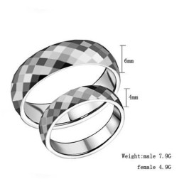 Well-Known For Its Fine Quality Tungsten Ceramic Ring For Lovers