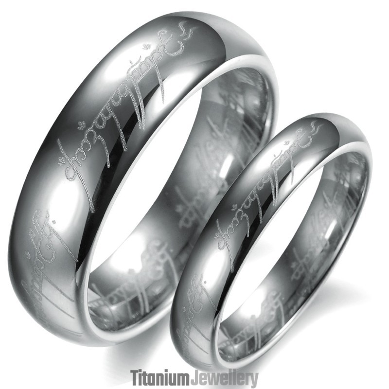 Quality And Quantity Assured Silver Tungsten Ceramic Ring For Lovers