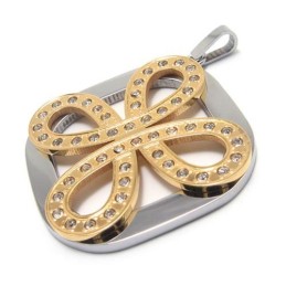 Fashion Four Leaves Clover Titanium Pendant - Free Chian