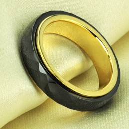 World-Wide Renown Black Tungsten Ceramic Ring