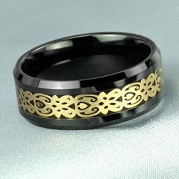 The Queen Of Quality Black Tungsten Ceramic Ring