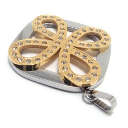 Fashion Four Leaves Clover Titanium Pendant - Free Chian