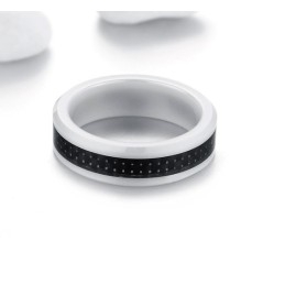 Reliable Quality Black Carbon Fiber Tungsten Ceramic Ring