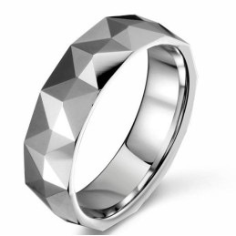Quality And Quantity Assured Tungsten Ceramic Ring For Lovers