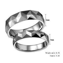 Quality And Quantity Assured Tungsten Ceramic Ring For Lovers