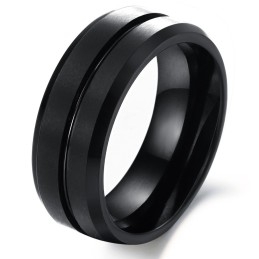 Well-Known For Its Fine Quality Male Retro Tungsten Ceramic Ring