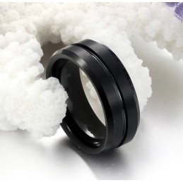 Well-Known For Its Fine Quality Male Retro Tungsten Ceramic Ring