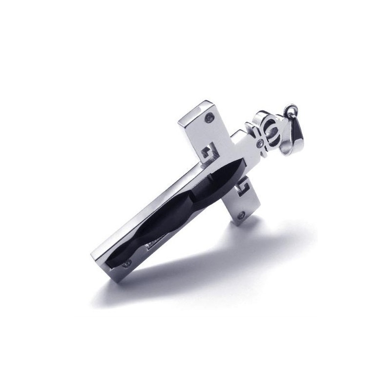 Crown Cross Titaanium Pendant - Free Chian Crown Cross Titaanium Pendant - Free Chian