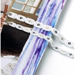 High Quality White Tungsten Ceramic Bangle For Lovers With Rhinestone