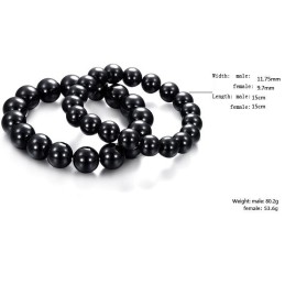 Superior Quality Black Tungsten Ceramic Bracelet Fir Lovers