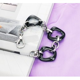 Quality And Quantity Assured Black Tungsten Ceramic Bracelet