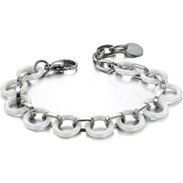 The Queen Of Quality Female White Tungsten Ceramic Bracelet