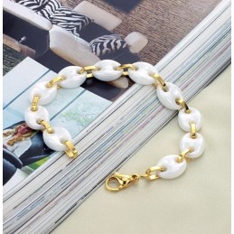 Stable Quality Female White Tungsten Ceramic Bracelet