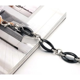 Wide Varieties Female Ellipse Tungsten Ceramic Bracelet