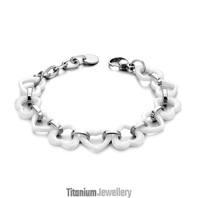 Quality And Quantity Assured Sweetheart Tungsten Ceramic Bracelet
