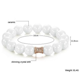 Quality And Quantity Assured White Tungsten Ceramic Bracelet