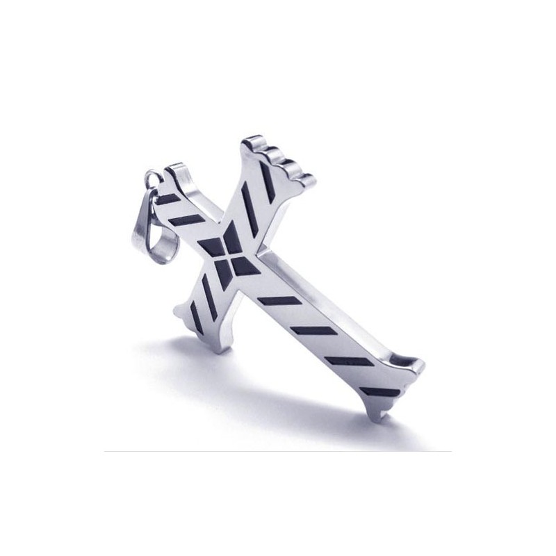 New Style Mens Cross Titanium Pendant - Free Chian New Style Mens Cross Titanium Pendant - Free Chian