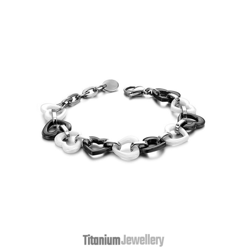 Complete In Specifications Sweetheart Tungsten Ceramic Bracelet Complete In Specifications Sweetheart Tungsten Ceramic Bracelet