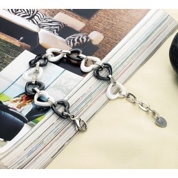 Complete In Specifications Sweetheart Tungsten Ceramic Bracelet