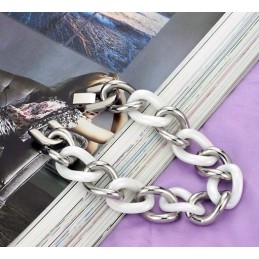 Quality And Quantity Assured White Tungsten Ceramic Bracelet