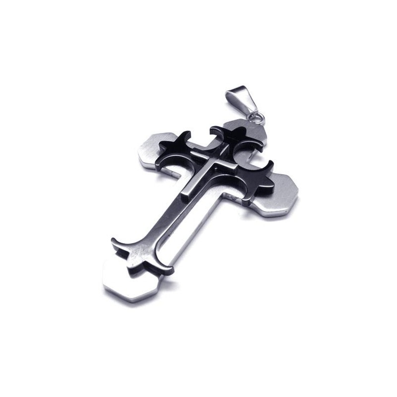 Fashion Mens Titanium Cross Pendant - Free Chian Fashion Mens Titanium Cross Pendant - Free Chian