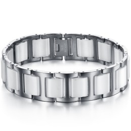 The Queen Of Quality Male Tungsten Ceramic Bracelet