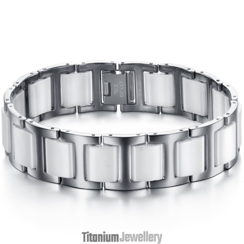 The Queen Of Quality Male Tungsten Ceramic Bracelet