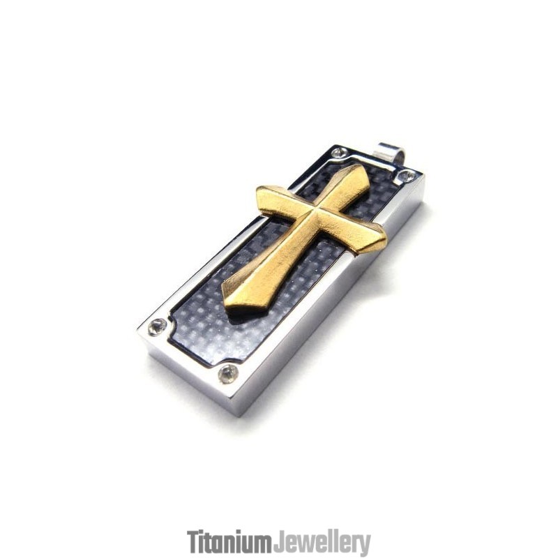 Fashion Mens Titanium Cross Pendant - Free Chian Fashion Mens Titanium Cross Pendant - Free Chian