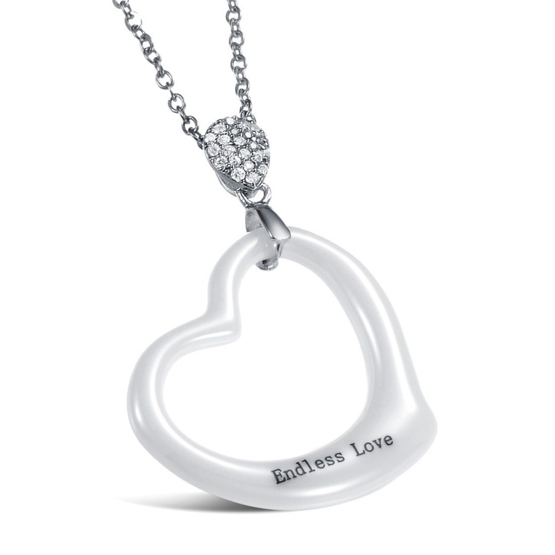 Quality And Quantity Assured Female Sweetheart Tungsten Ceramic Necklace Quality And Quantity Assured Female Sweetheart Tungsten Ceramic Necklace
