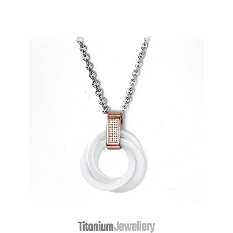 Reliable Quality Tungsten Ceramic Necklace With Rhinestone Reliable Quality Tungsten Ceramic Necklace With Rhinestone