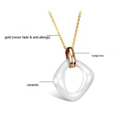 Durable In Use Female Tungsten Ceramic Necklace