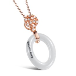 Wide Varieties Female Tungsten Ceramic Necklace