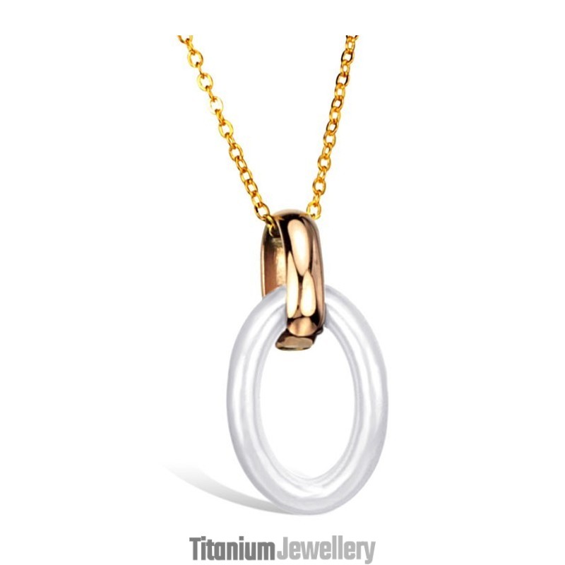 Stable Quality Female Tungsten Ceramic Necklace