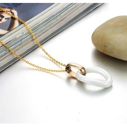Stable Quality Female Tungsten Ceramic Necklace