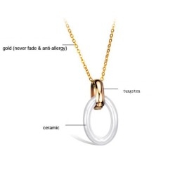 Stable Quality Female Tungsten Ceramic Necklace