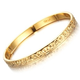 World-Wide Renown Female 18K Gold-Plated Bangle