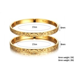 World-Wide Renown Female 18K Gold-Plated Bangle
