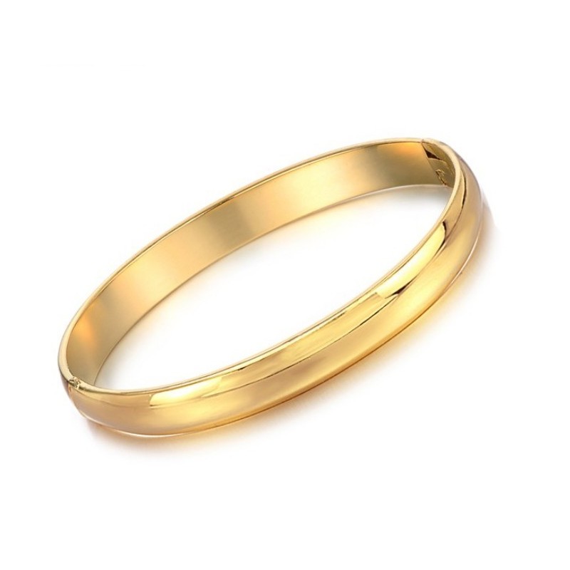 Wide Varieties Female 18K Gold-Plated Bangle