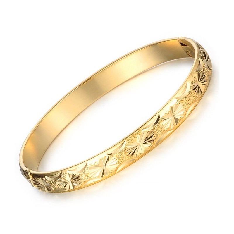 High Quality Female Elegant 18K Gold-Plated Bangle High Quality Female Elegant 18K Gold-Plated Bangle