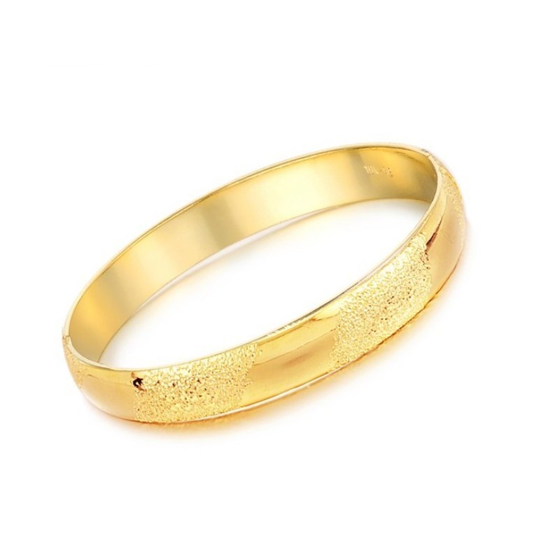 Reliable Reputation Female Scrub 18K Gold-Plated Bangle