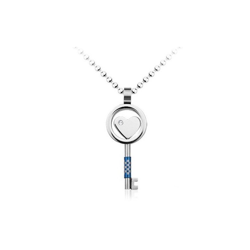 Fashion Mens Key-Shaped Titanium Pendant - Free Chain Fashion Mens Key-Shaped Titanium Pendant - Free Chain