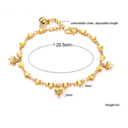 Stable Quality Female Sweetheart 18K Gold-Plated Bracelet