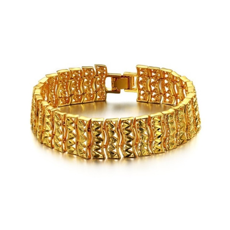 Superior Quality Male 18K Gold-Plated Bracelet