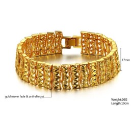 Superior Quality Male 18K Gold-Plated Bracelet