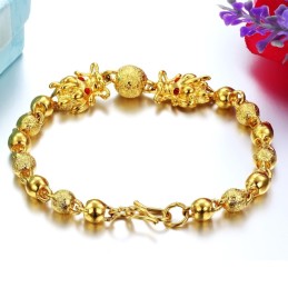 Quality And Quantity Assured Dragon Shape 18K Gold-Plated Bracelet